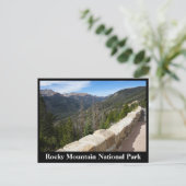 Briefkaart van het nationale park Rocky Mountain (Staand voorkant)
