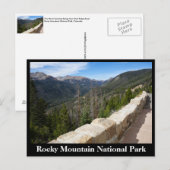 Briefkaart van het nationale park Rocky Mountain (Voorkant / Achterkant)