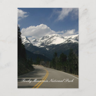 Briefkaart van het nationale park Rocky Mountain