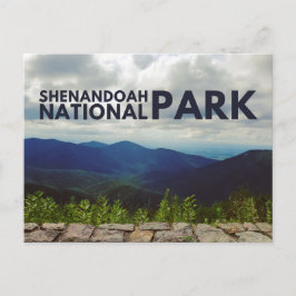 Briefkaart van het nationale park Shenandoah