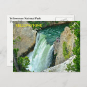 Briefkaart van het nationale park van Yellowstone (Voorkant / Achterkant)