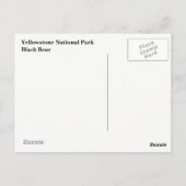 Briefkaart van het nationale park van Yellowstone (Achterkant)