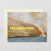 Briefkaart van het nationale park van Yellowstone (Voorkant / Achterkant)