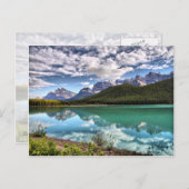 Briefkaart van het nationale park Waterfowl Lake B (Voorkant / Achterkant)