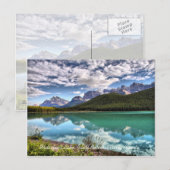 Briefkaart van het nationale park Waterfowl Lake B (Voorkant / Achterkant)