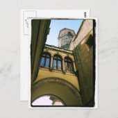 Briefkaart van het oude kwartaal van Barcelona (Voorkant / Achterkant)