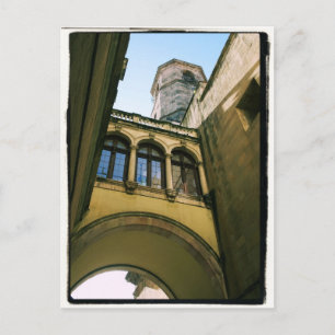 Briefkaart van het oude kwartaal van Barcelona