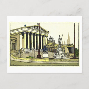 Briefkaart van het parlement van wenen