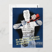  Briefkaart van het Poster voor de volksgezondheid (Voorkant / Achterkant)