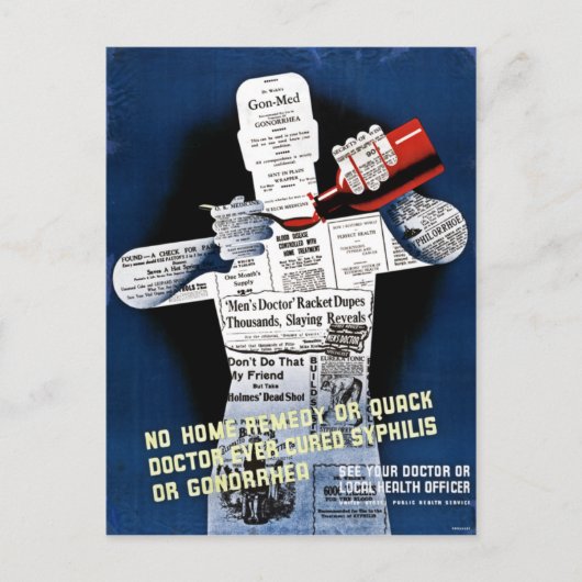  Briefkaart van het Poster voor de volksgezondheid (Voorkant)