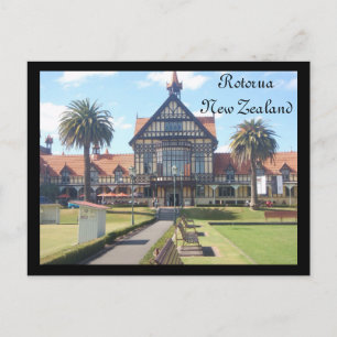 Briefkaart van het Rotorua-museum
