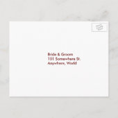 Briefkaart van het RSVP Menu Meadow of Love Autumn (Achterkant)