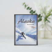 Briefkaart van het skippervlak Alaska (Staand voorkant)