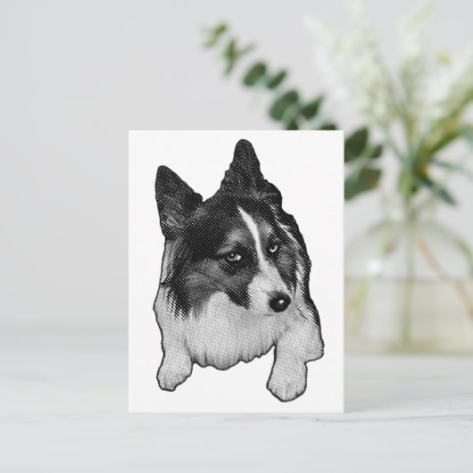 Briefkaart van het sneeuwpad (Staand voorkant)