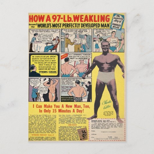  Briefkaart van het Spier Comic Book Advertisement (Voorkant)