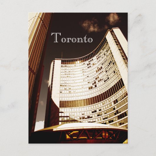 Briefkaart van het stadhuis Toronto (Voorkant)