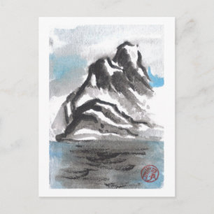 Briefkaart van het Tranquil Blue Mountain Landscap
