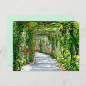 briefkaart van het tuinpad (Voorkant / Achterkant)