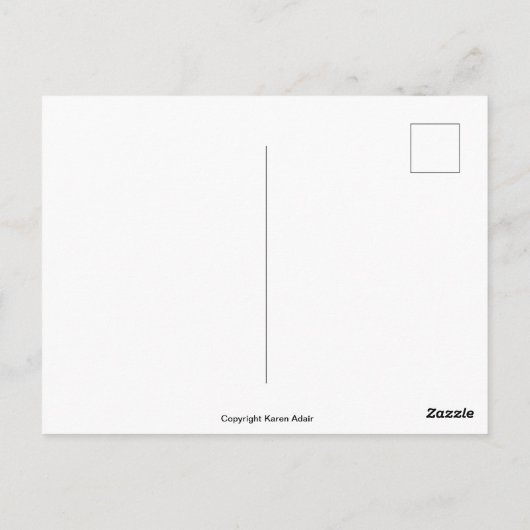 Briefkaart van het Uitzicht van het fluitgebergte (Achterkant)