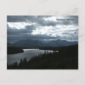 Briefkaart van het uitzicht van het gebergte #1