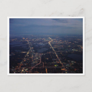 Briefkaart van het Uitzicht van het vliegtuig