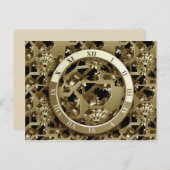 briefkaart van het uurwerk (Voorkant / Achterkant)