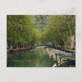 Briefkaart van het Vassé Canal, Annecy, Frankrijk (Voorkant)