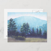 Briefkaart van het Vermont Mountain-landschap (Voorkant / Achterkant)