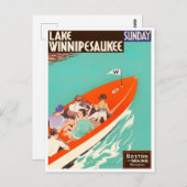 Briefkaart van het wijnjaar bij het meer Winnipesa