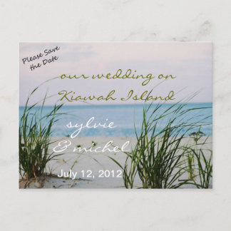 Briefkaart van het Windswept Beach Wedding