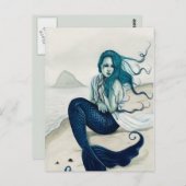 Briefkaart van het windswept Mermaid (Voorkant / Achterkant)