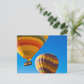 Briefkaart van heteluchtballonnen (Staand voorkant)