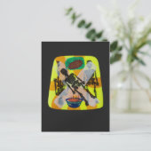 briefkaart van hongersskelet (Staand voorkant)