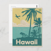  Briefkaart van Honolulu Aviation Travel (Voorkant / Achterkant)