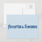 Briefkaart van Houghton & Simonds (Voorkant / Achterkant)