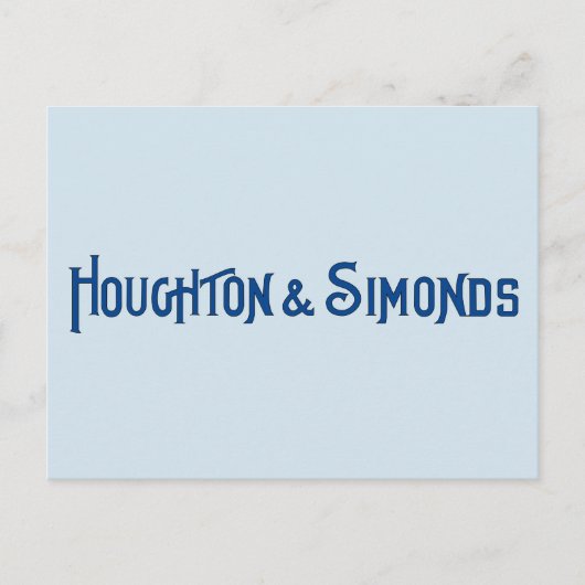 Briefkaart van Houghton & Simonds (Voorkant)