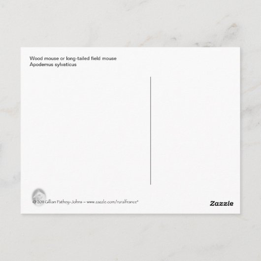 Briefkaart van houtwaren (Achterkant)