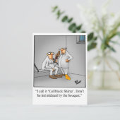 Briefkaart van Humor van wijn "spectickles" (Staand voorkant)