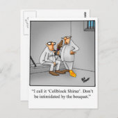 Briefkaart van Humor van wijn "spectickles" (Voorkant / Achterkant)