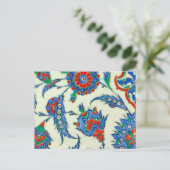 briefkaart van iznic keramiek (Staand voorkant)