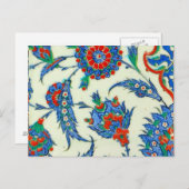 briefkaart van iznic keramiek (Voorkant / Achterkant)