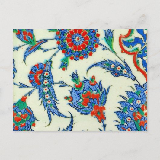 briefkaart van iznic keramiek (Voorkant)