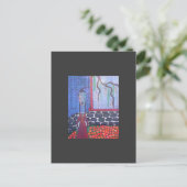 briefkaart van japanse theedame (Staand voorkant)