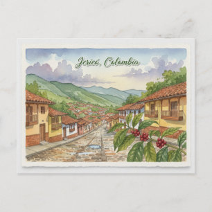 Briefkaart van Jericó Colombia