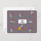 briefkaart van kantoor pilaten, bruin (Voorkant / Achterkant)