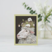 briefkaart van katoenwol (Staand voorkant)