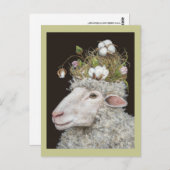 briefkaart van katoenwol (Voorkant / Achterkant)