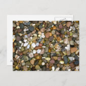 Briefkaart van kebbels/stenen (Voorkant / Achterkant)