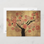 Briefkaart van kersenbomen (Voorkant / Achterkant)