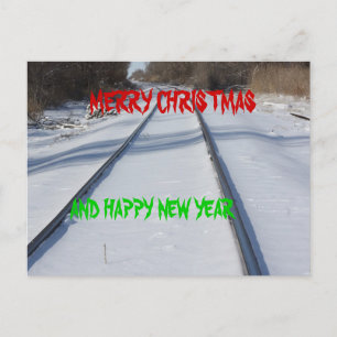 Briefkaart van KERSTMIS van het SPOOR van de